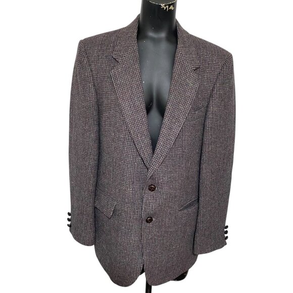 Oscar De La Renta Men's Tweed Wool Blazer Size 40 - Picture 1 of 6